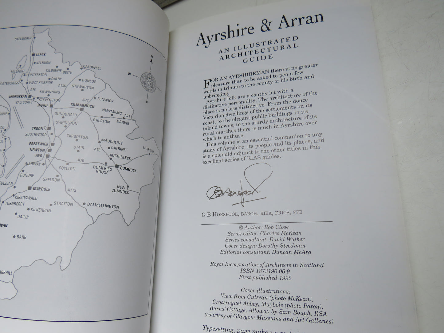 Ayrshire & Arran An Illustrated Architectural Guide By Rob Close 1992
