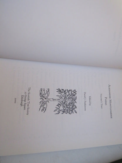 Alexander Montgomerie Poems Volume I : Text & Volume 2 : Notes 2000 book image 6