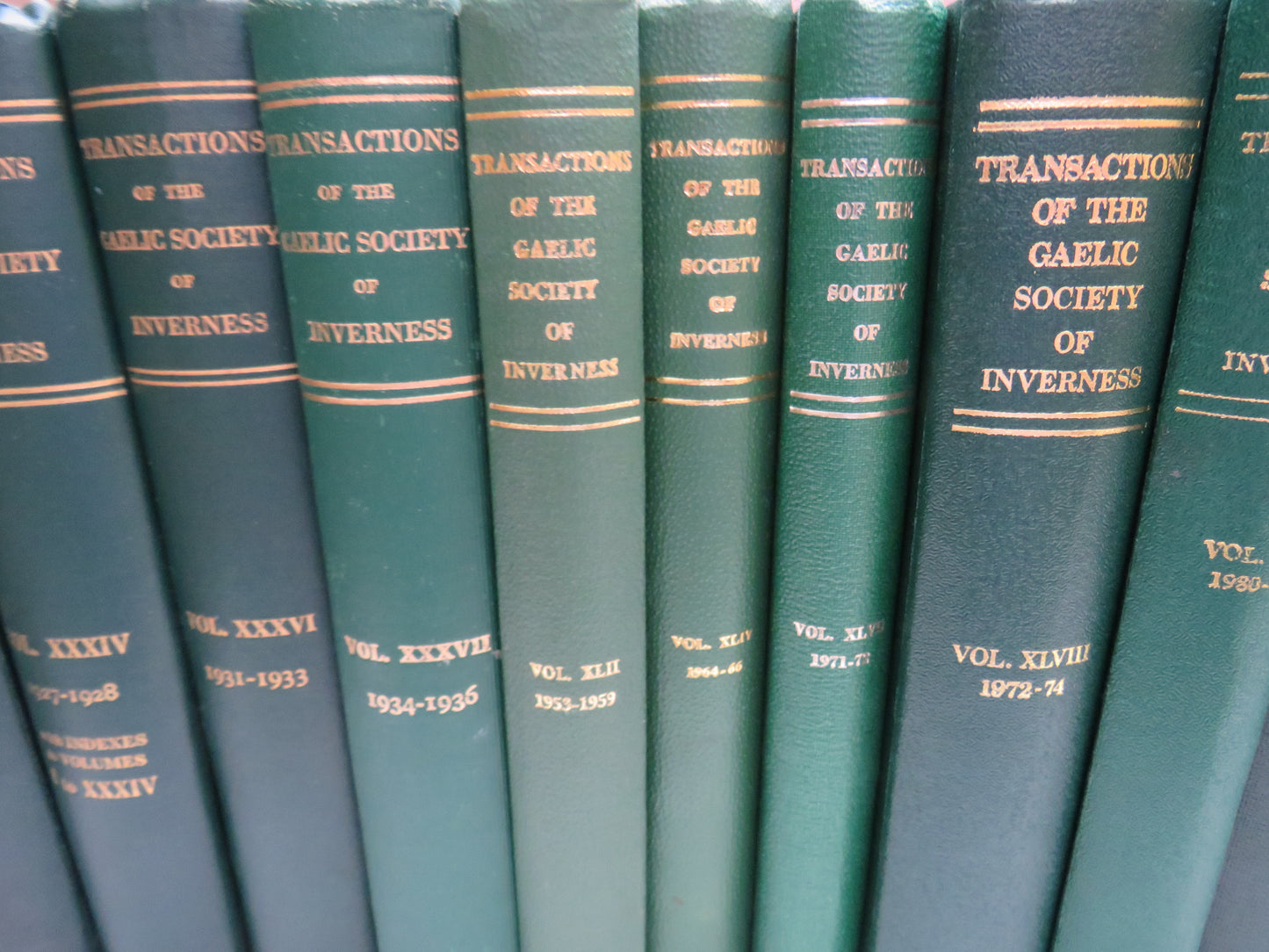 Collection of 20 Volumes of "Transactions Of The Gaelic Society of Inverness" 1908-2006 book image 3
