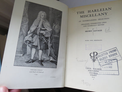 The Harleian Miscellany An Entertaining Selection Arranged, Commented Upon and Generally Edited By H book image 3