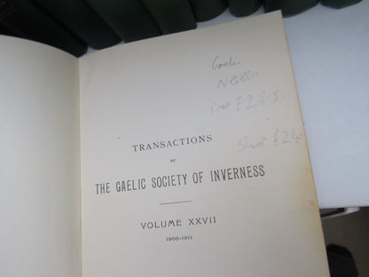 Collection of 20 Volumes of "Transactions Of The Gaelic Society of Inverness" 1908-2006 book image 11