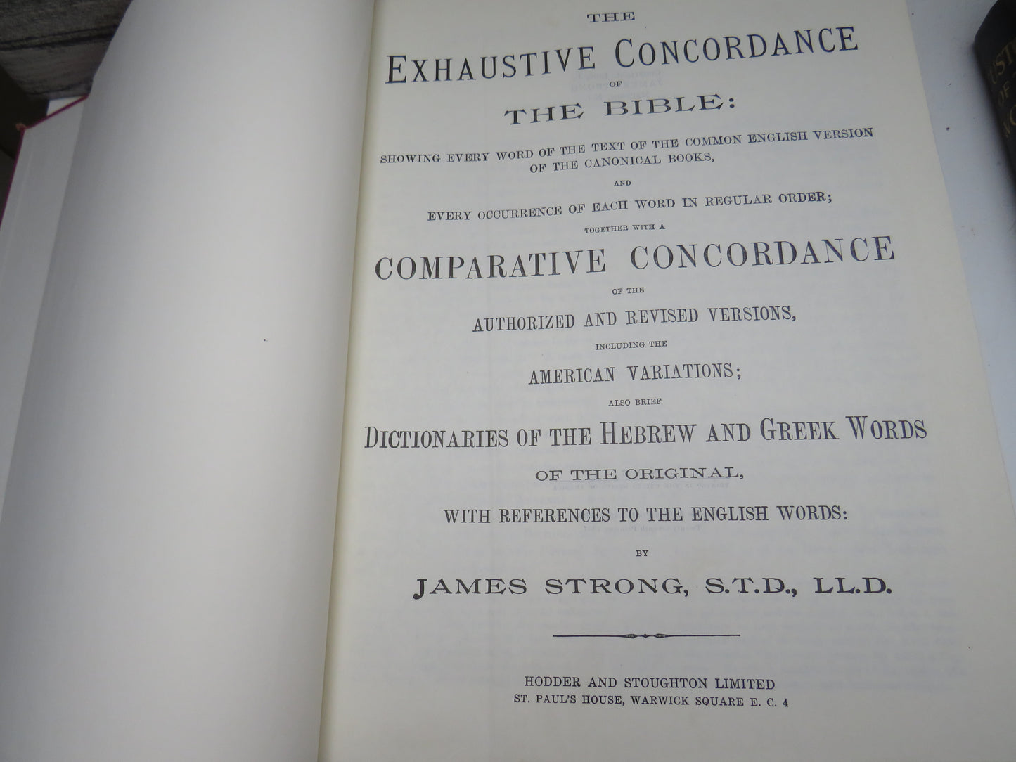 The Exhaustive Concordance of The Bible...by James Strong, 1967