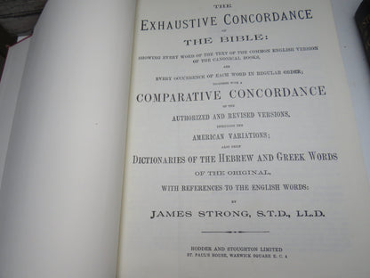 The Exhaustive Concordance of The Bible...by James Strong, 1967 book image 4