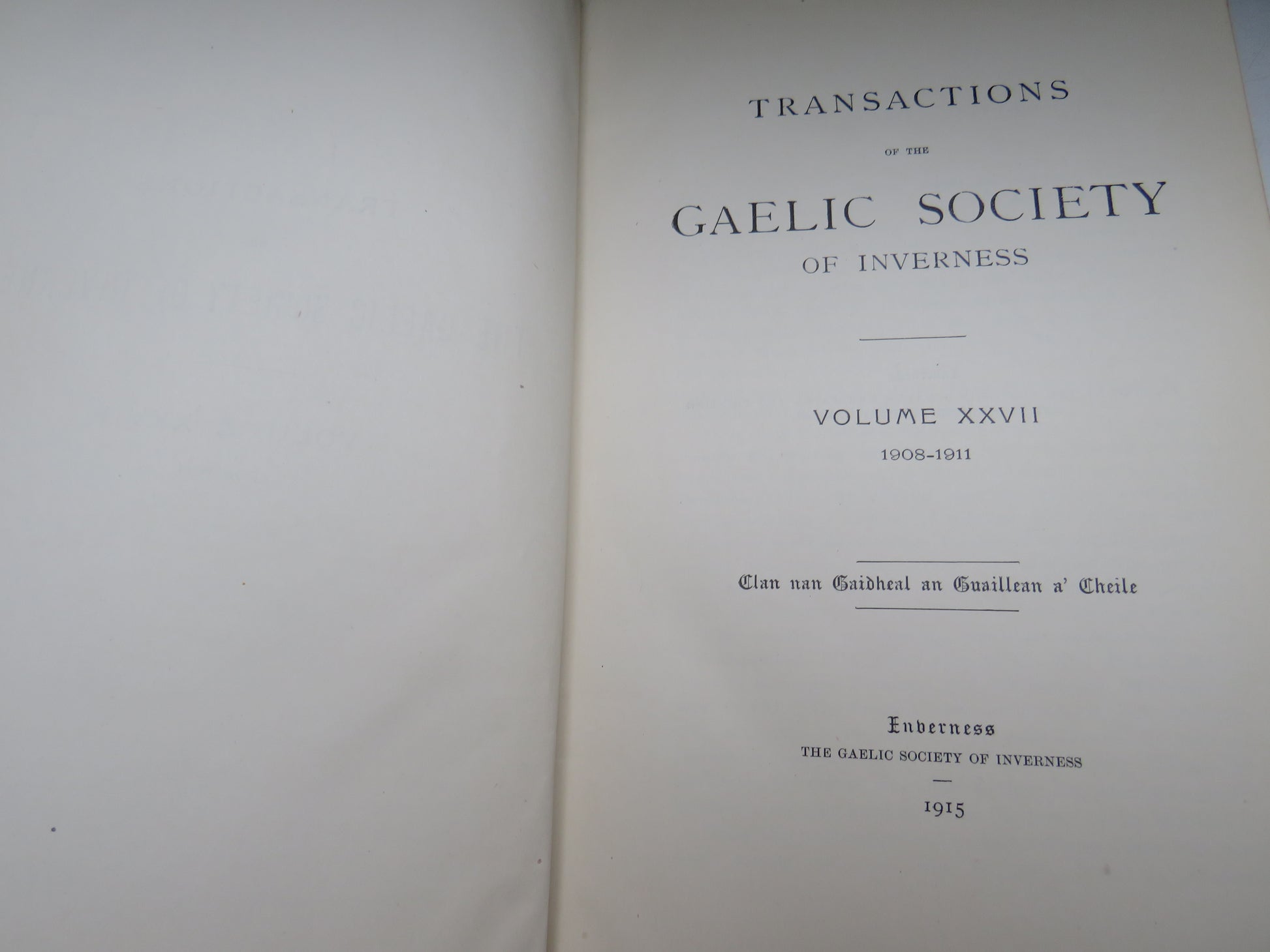 Collection of 20 Volumes of "Transactions Of The Gaelic Society of Inverness" 1908-2006 book image 12