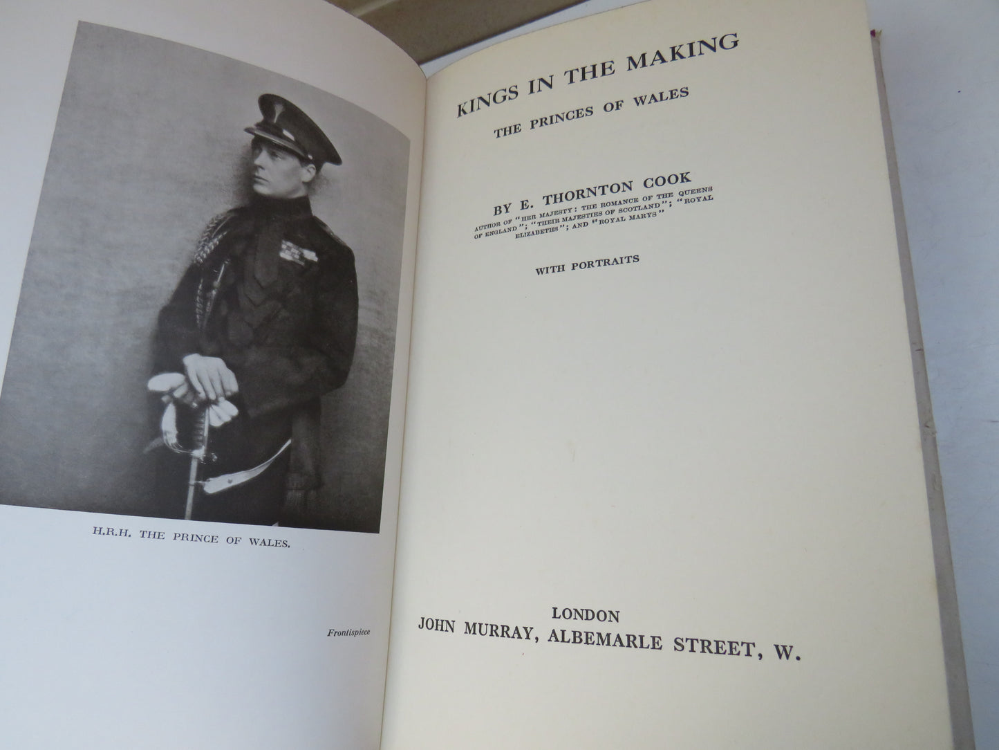 Kings In The Making The Princes Of Wales By E. Thornton Cook 1931 1st Edition