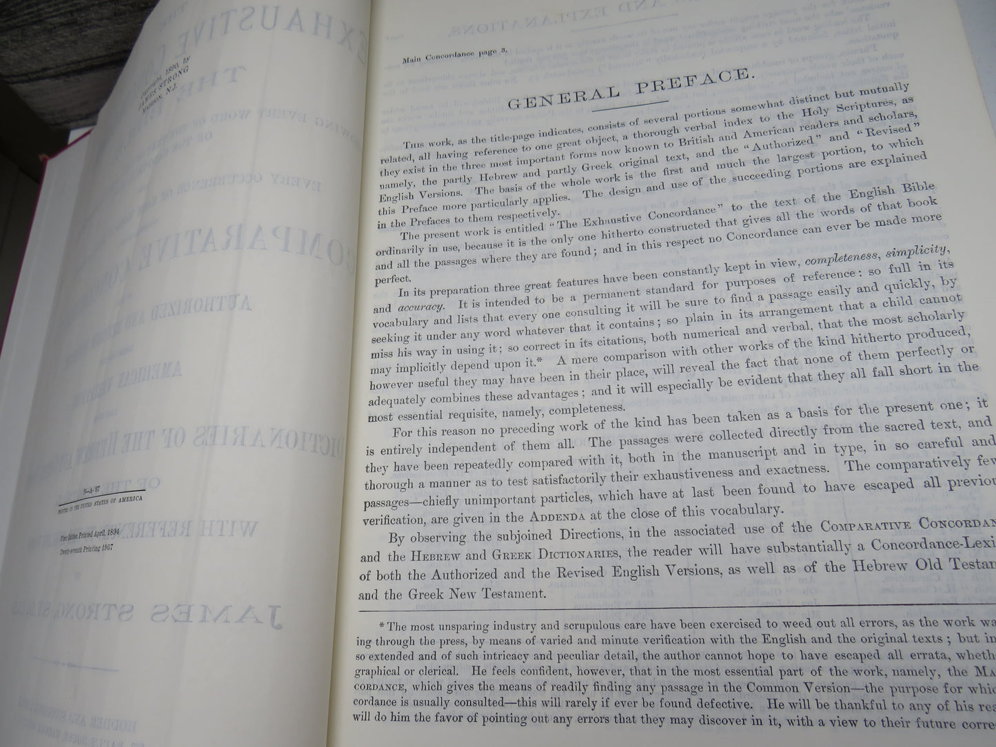 The Exhaustive Concordance of The Bible...by James Strong, 1967