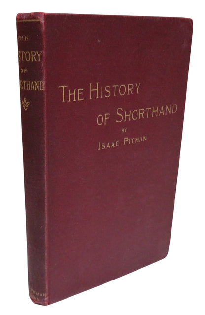 A History of Shorthand By Isaac Pitman 1891 Antique Book book front cover