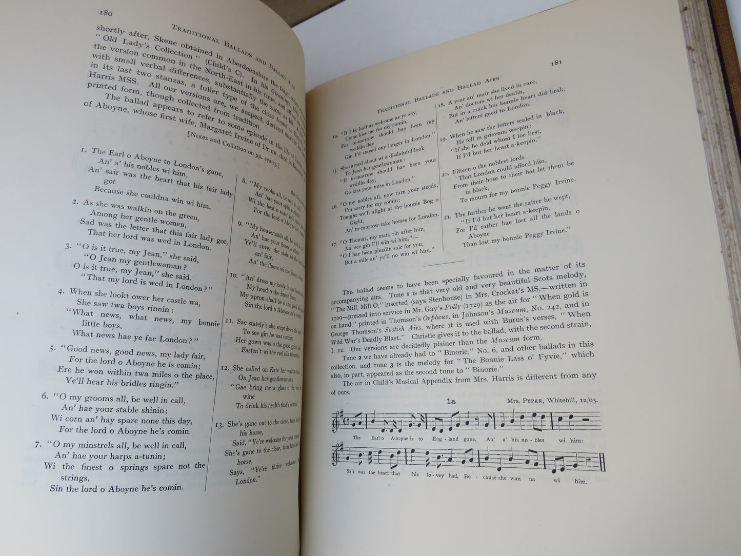 Last Leaves of Traditional Ballads and Ballad Airs, Gavin Greig, Alexander Keith, 1925, Vintage Music Book