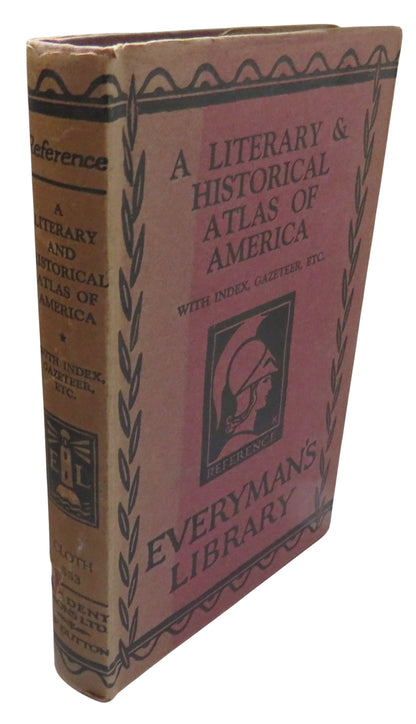 A Literary & Historical Atlas of America Everyman's Library 1930 book front cover