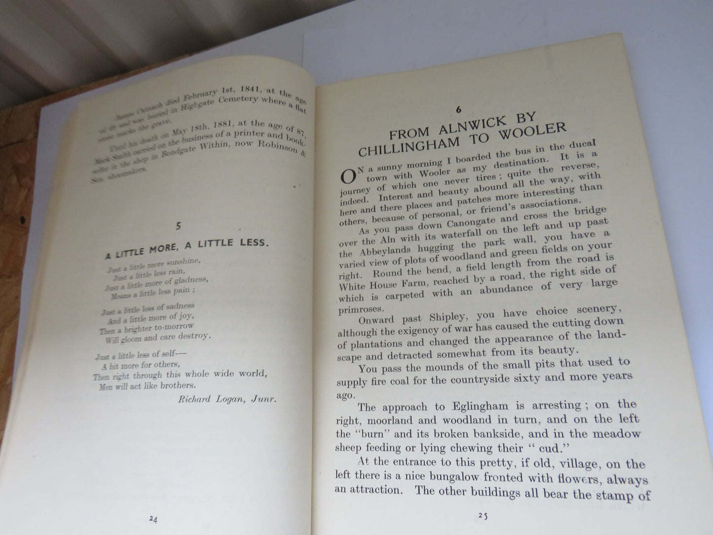 People and Places of Northumberland By Glen Aln 1945