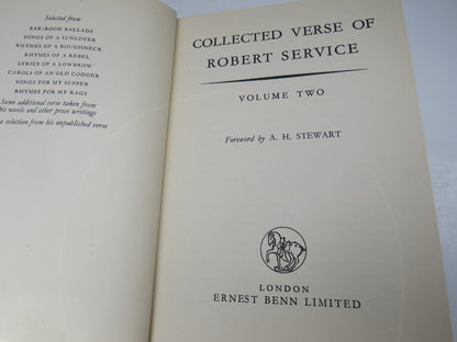 Collected Verse Of Robert Service Volume One & Two 1960