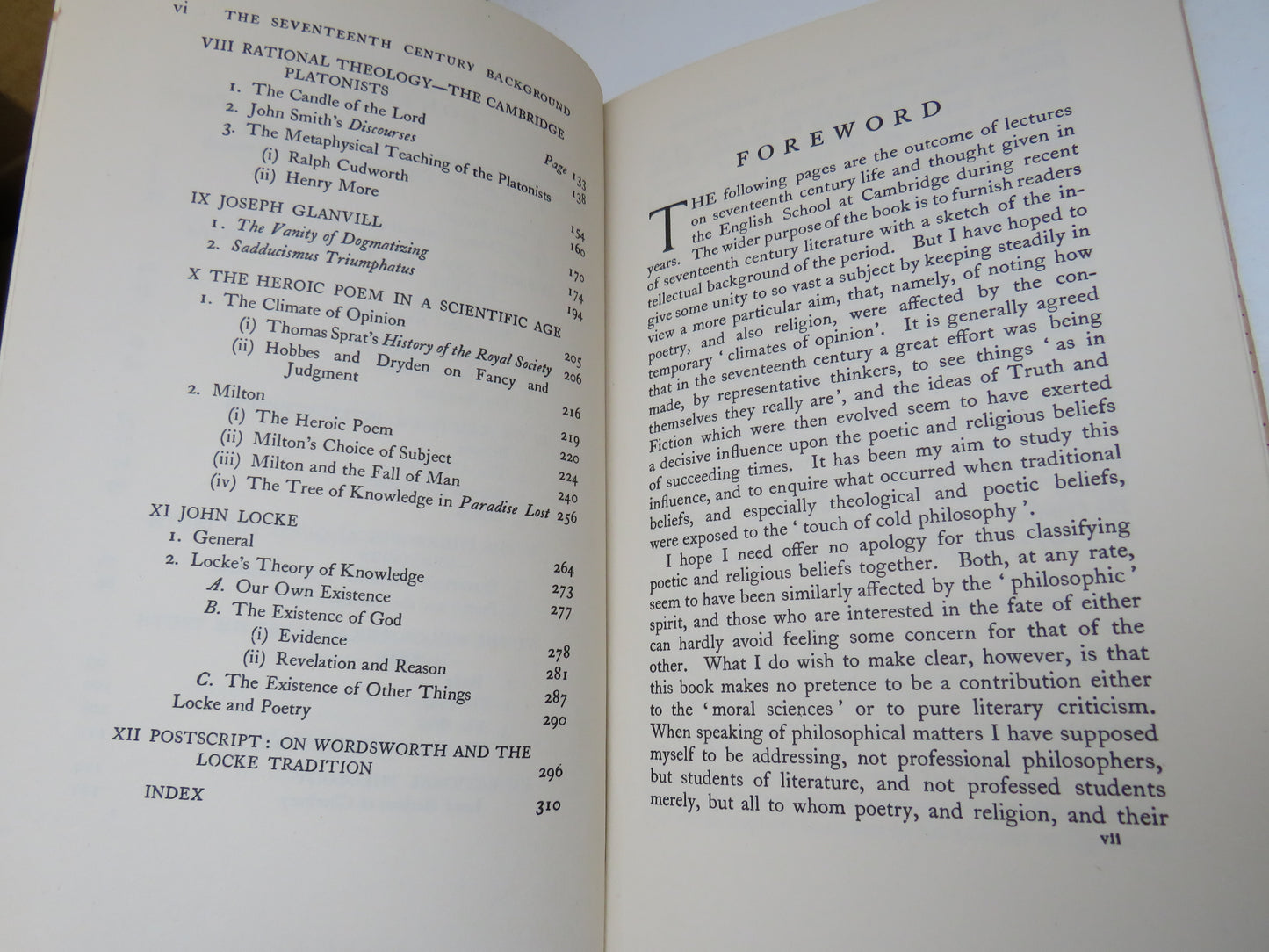 The Seventeenth Century Background Studies In The Thought of the Age In Relation To Poetry and Religion By Basil Willey 1953