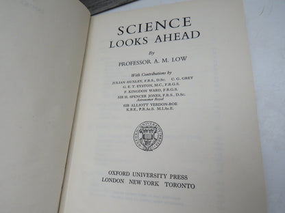 Science Looks Ahead by Professor A. M. Low, 1945 book image 3