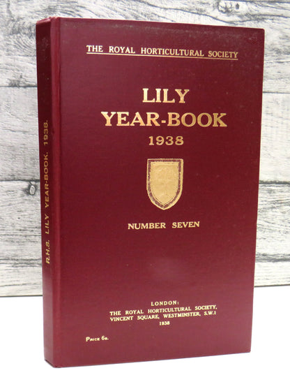 The Lily Year Book, 1938 Number 7, The Royal Horticultural Society book front cover