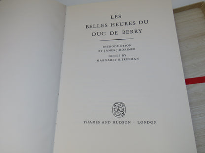 Les Belles Heures Du Duc De Berry, James J. Rorimer, Beautifully Illustrated Vintage Book book image 4