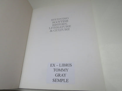 Studying Scottish History, Literature & Culture Edited by Ian Donnacie, 1996 book image 3