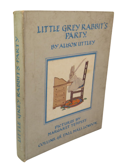 Little Grey Rabbit's Party by Alison Uttley, 1936, Vintage Children's Book book front cover