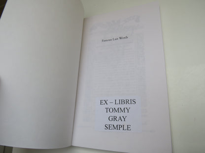 Famous Last Words, Two Centuries of Obituaries from The Scotsman by Sean Costello and Tom Johnstone, book image 3