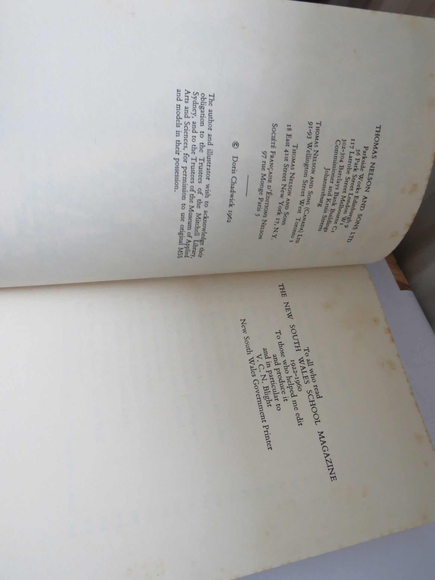 John and Nanbaree By Doris Chadwick 1962 Author Signed