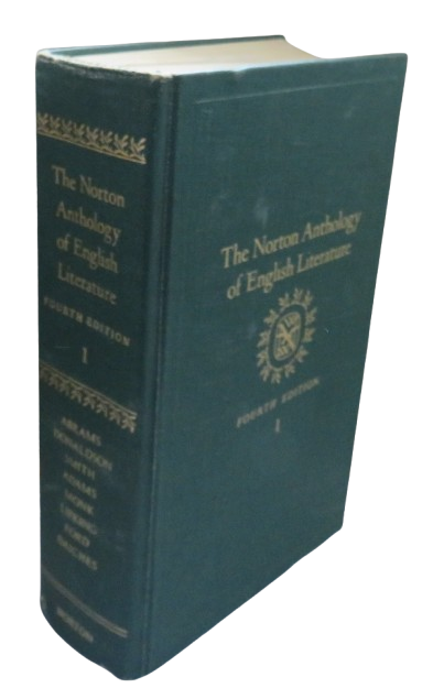 The Norton Anthology of English Literature Fourth Edition 1979 book front cover
