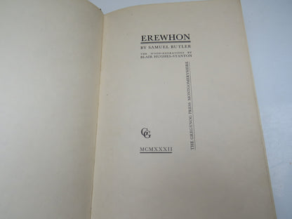 Erewhon By Samuel Butler The Wood-Engravings By Blair Hughes-Stanton 1932 book image 4