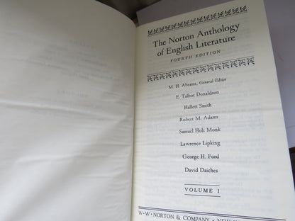 The Norton Anthology of English Literature Fourth Edition 1979 book image 3