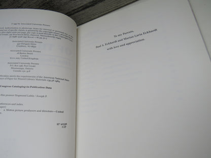The King of the Movies, Film Pioneer Siegmund Lubin, by Joseph P. Eckhardt, 1997 book image 4