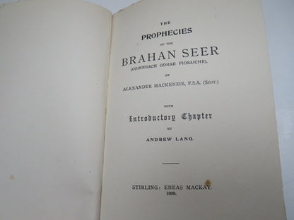 The Prophecies Of The Brahan Seer (Coinneach Odhar Fiosaiche) By Alexander Mackenzie 1909 book image 3