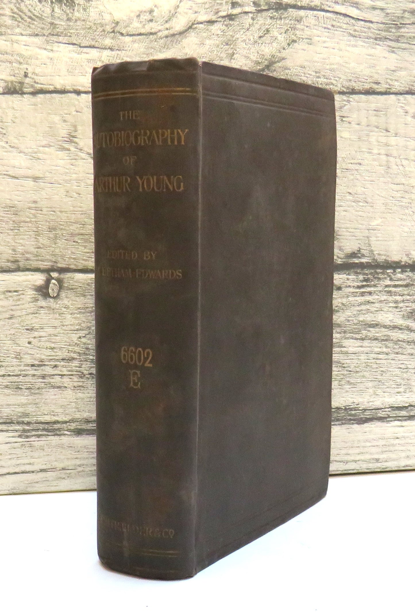 The Autobiography Of Arthur Young With Selections From His Correspondence 1898 book front cover