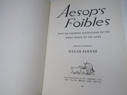 Aesop's Foibles with Six Hundred Quotations of the Great Minds of the Ages, edited and illustrated b book image 3