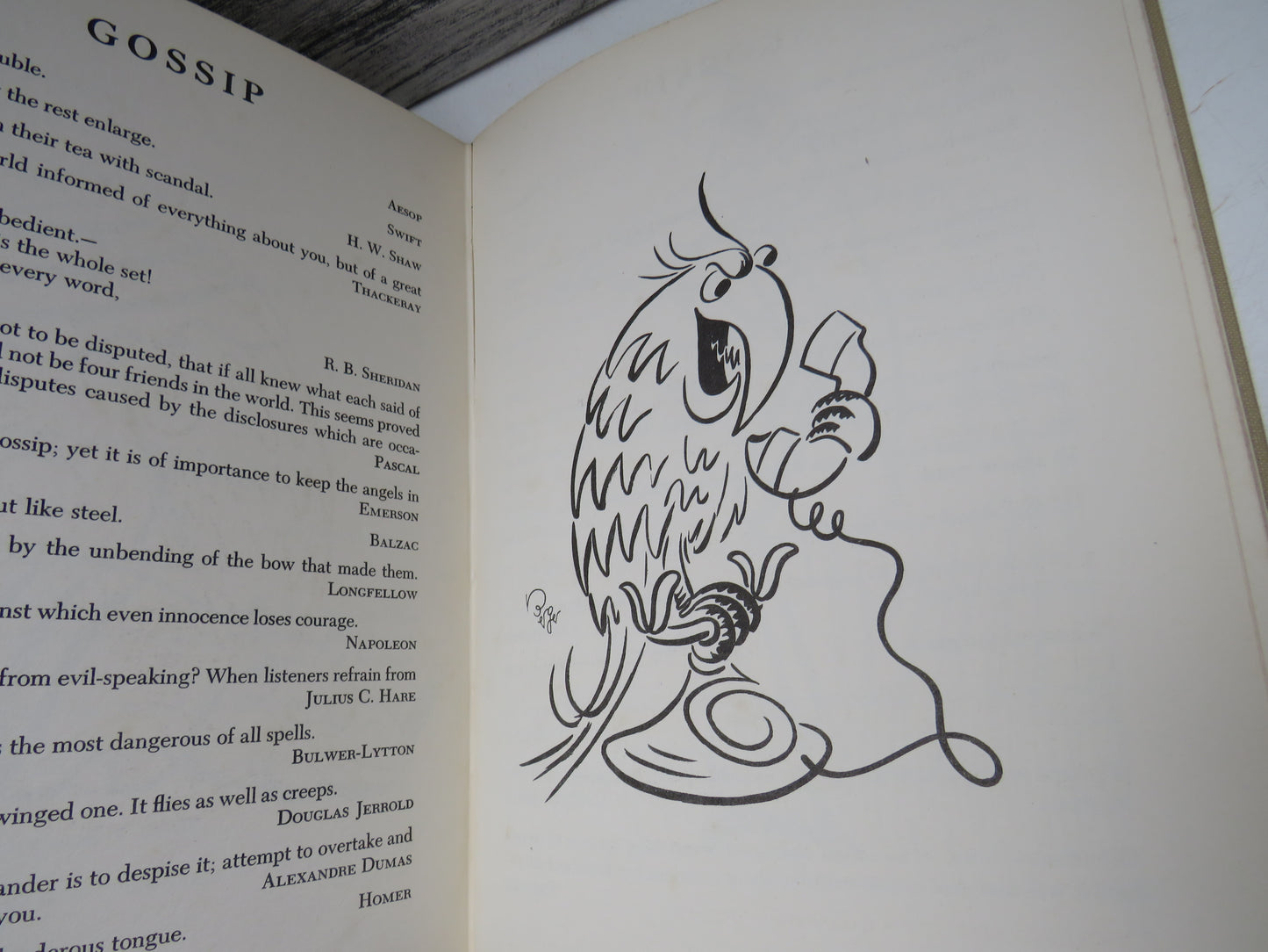 Aesop's Foibles with Six Hundred Quotations of the Great Minds of the Ages, edited and illustrated by Oscar Berger, 1951