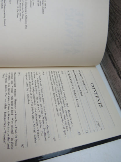 Are We At War? Letters To The Times 1939-1945 Edited By Anthony Livesey 1989