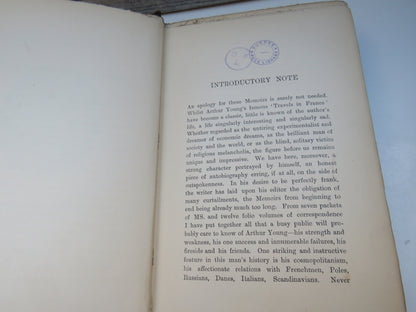 The Autobiography Of Arthur Young With Selections From His Correspondence 1898 book image 6