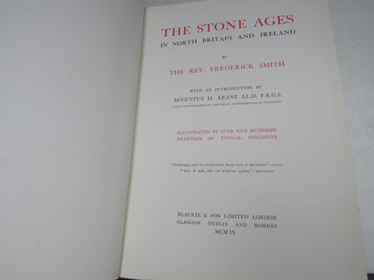 The Stone Ages in North Britain and Ireland by The Rev. Frederick Smith, 1909 book image 3