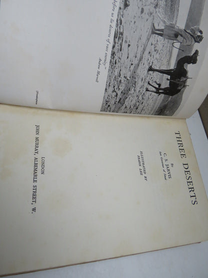 Three Deserts By C. S. Jarvis Illustrated By Frank Lee 1936 book image 3