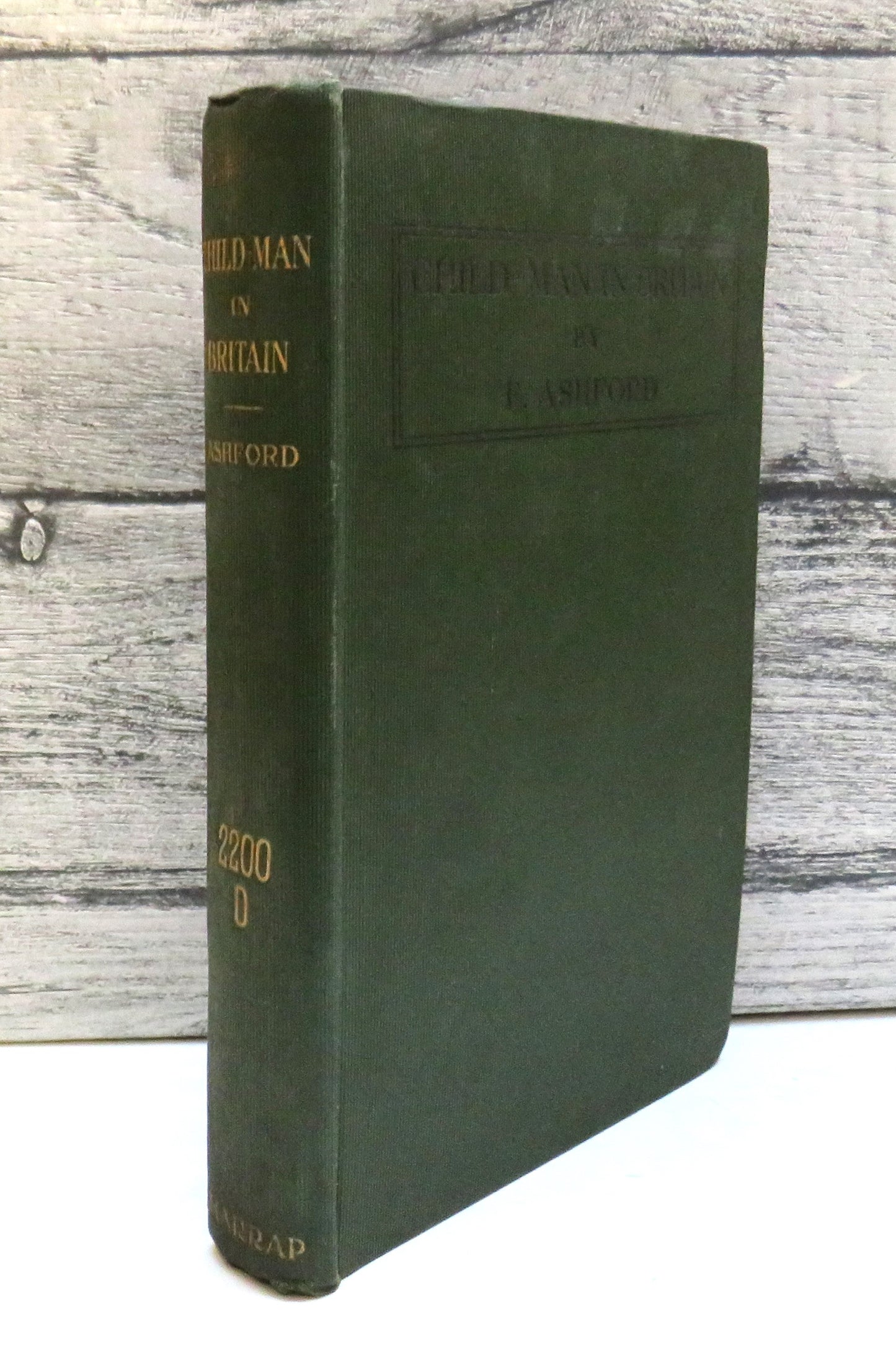 Child-Man In Britain By F. Ashford 1913 book front cover
