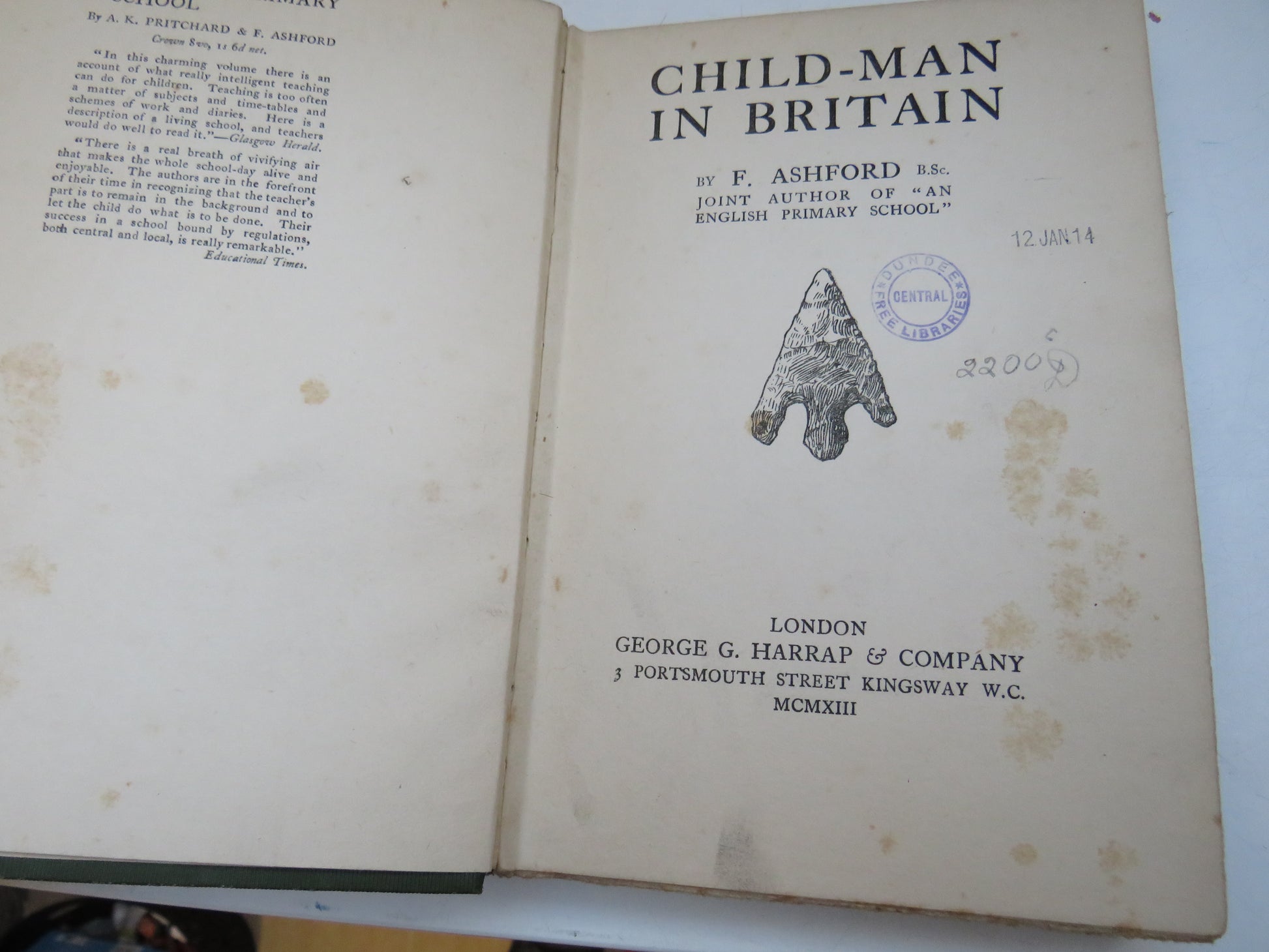 Child-Man In Britain By F. Ashford 1913 book image 4