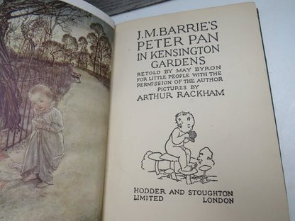 J.M. Barrie's Peter Pan In Kensington Gardens, retold by May Bryon for Little People with the Permis book image 5