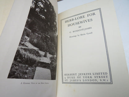Herb-Lore For Housewives By C. Romanne-James Drawings By Marla Tyrrell 1st Edition book image 3