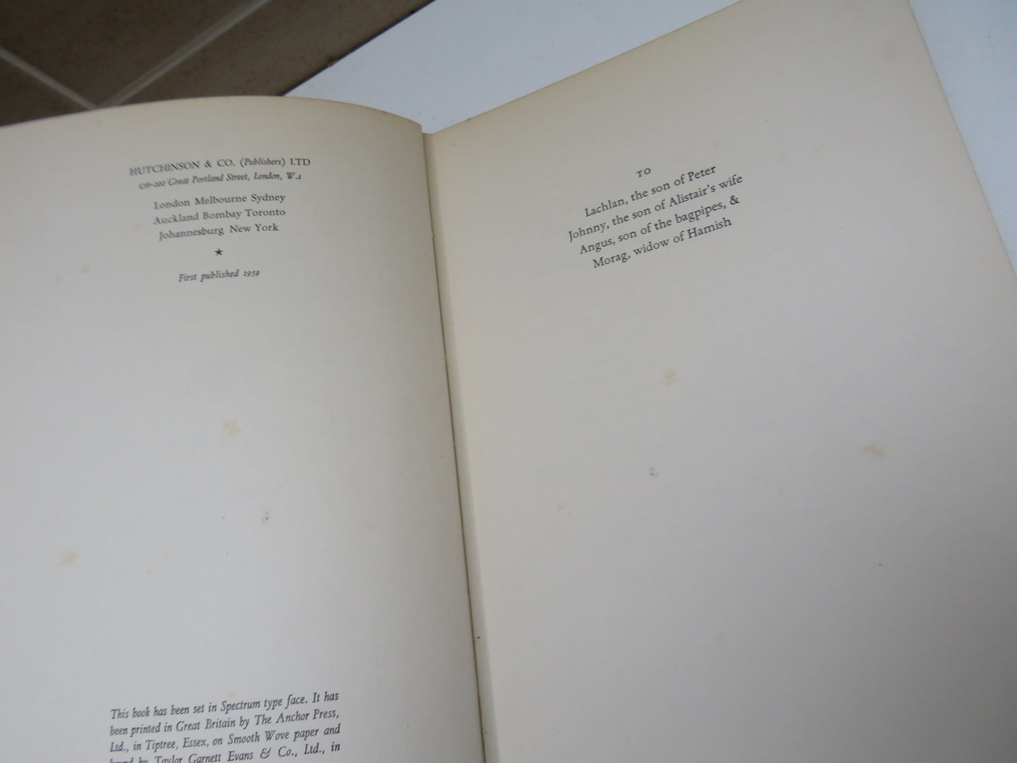 The Hills Is Lonely By Lillian Beckwith Decorations By Douglas Hall 1959 1st Edition