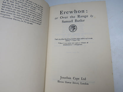 Erewhon: or Over the Range by Samuel Butler, 1924 book image 4
