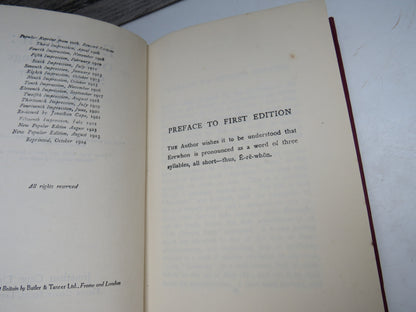 Erewhon: or Over the Range by Samuel Butler, 1924 book image 5