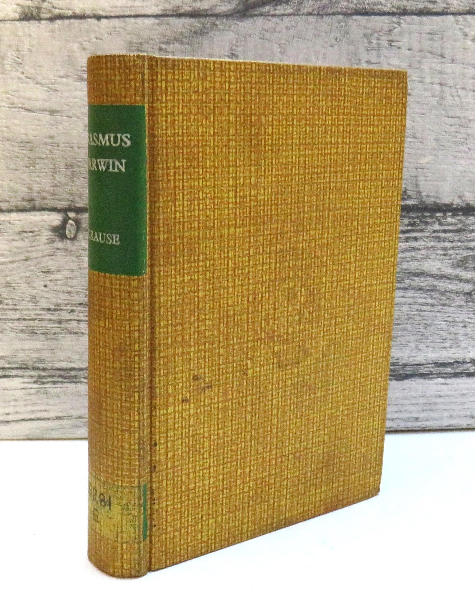 Erasmus Darwin By Ernst Krause Translated From The German By W.S. Dallas With A Preliminary Notice B book front cover