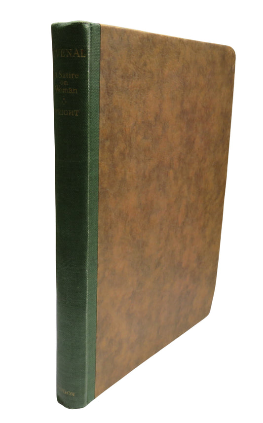 Woman A Satire From The Latin of Juvenal With An Introduction By F. A. Wright Limited Edition
