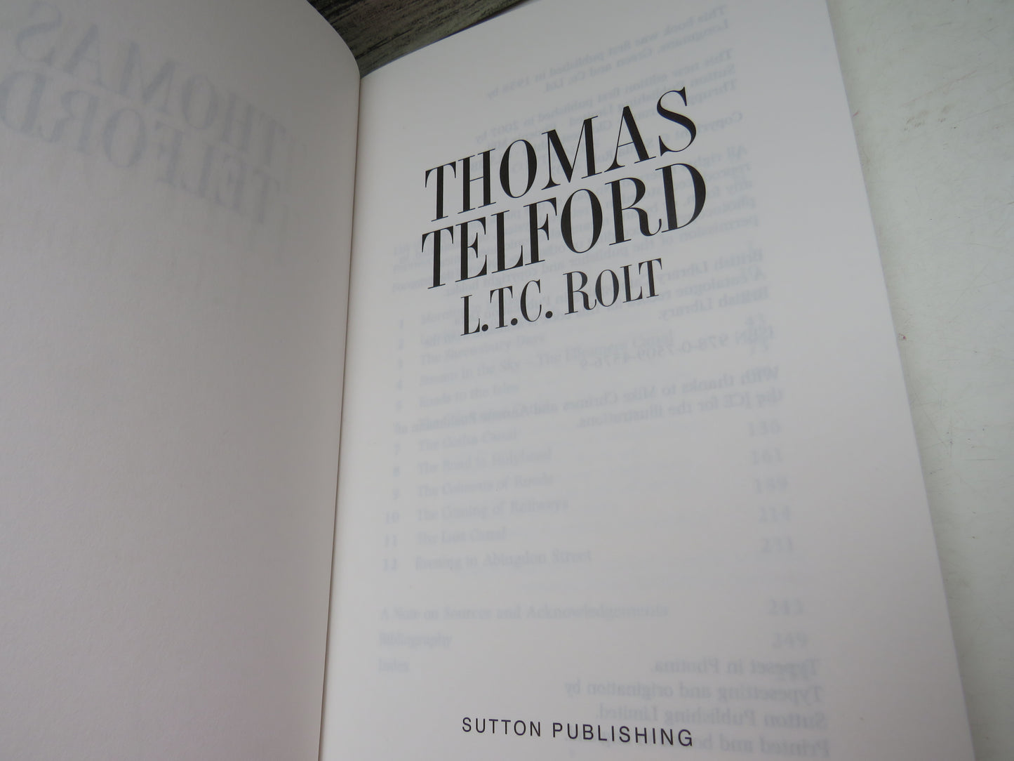 Thomas Telford By L.T.C. Rolt 2007