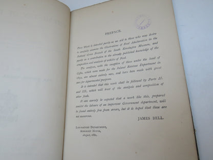 The Chemistry of Foods  By James Bell Part I Tea, Coffee, Cocoa, Sugar Etc 1881 book image 5
