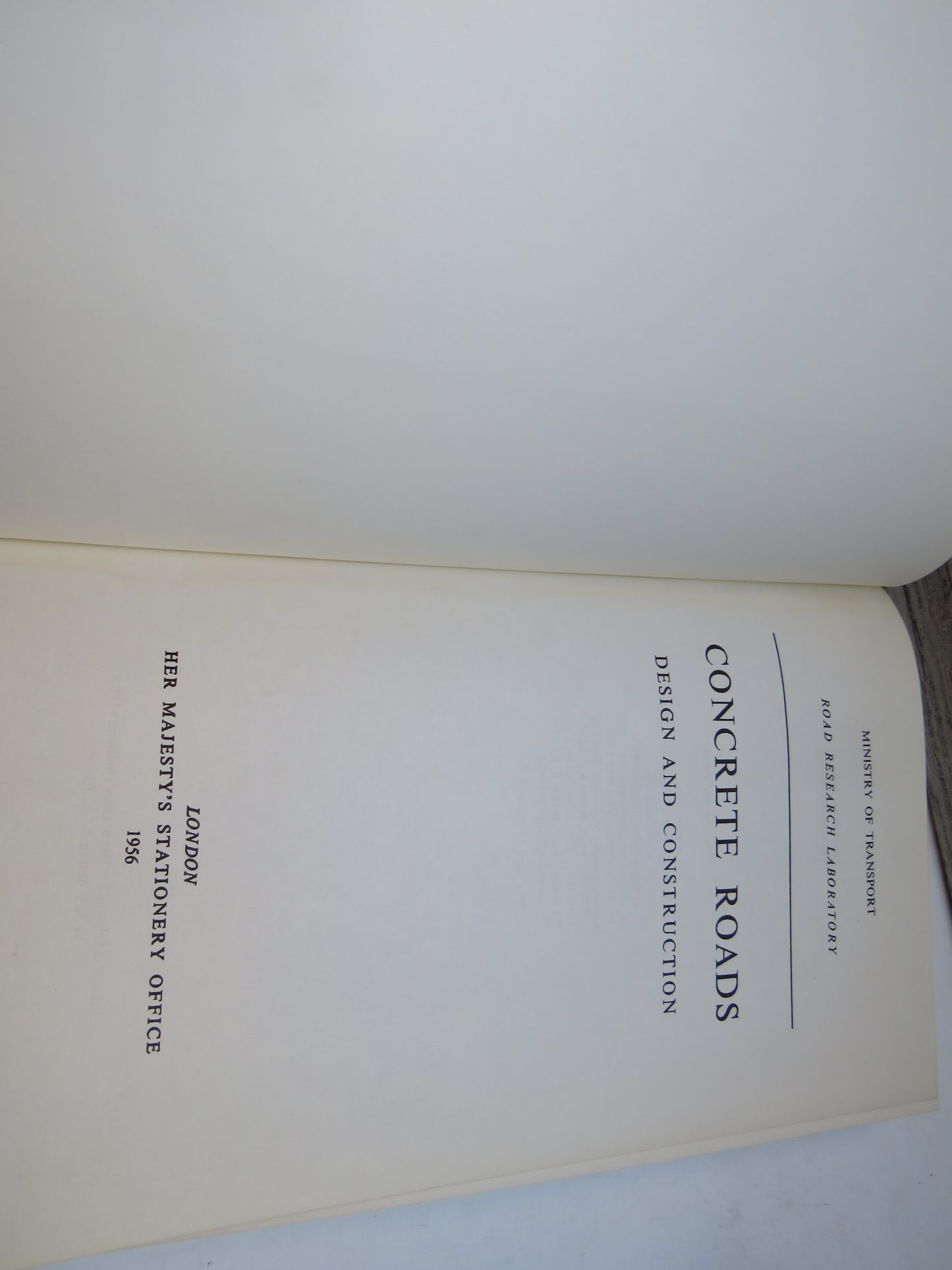 Concrete Roads Design and Construction 1956