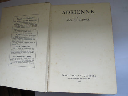 Adrienne By Amy Le Feuvre 1928 book image 3