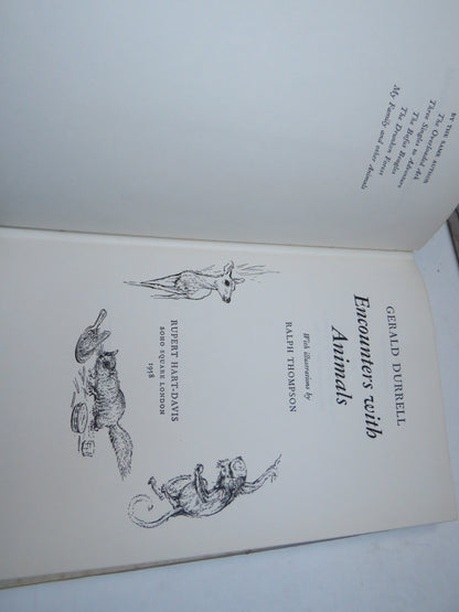 Encounters With Animals By Gerald Durrell 1958 With Illustrations By Ralph Thompson book image 4