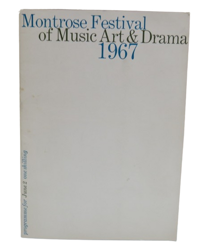 Montrose Festival of Music Art & Drama 1967 book front cover